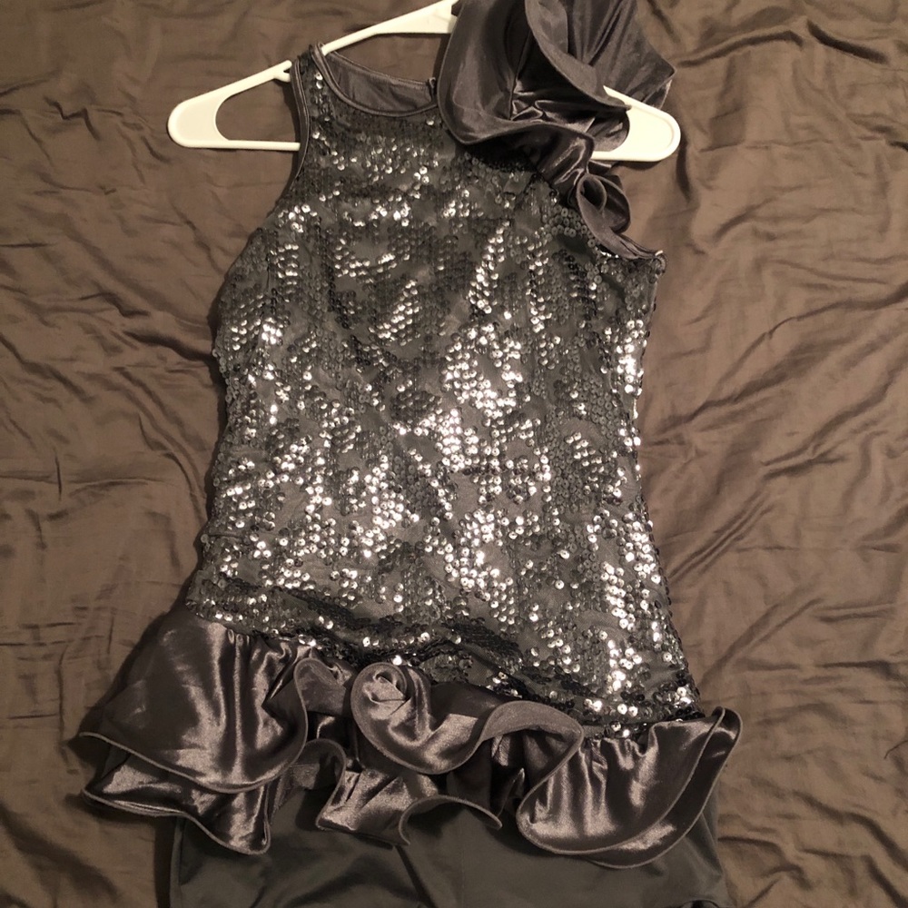 Silver dance costume